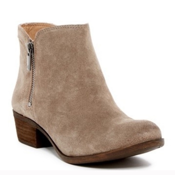 lucky brand suede ankle boots